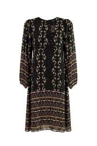 NWT Farm Rio Long-Sleeve Sheer Floral/Butterfly Maxi Dress with Slip Size M